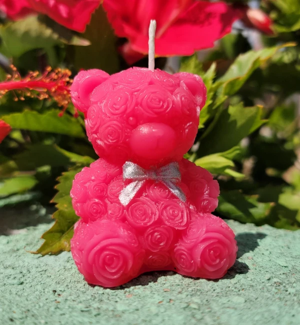 Vela de oso con lazo's foto | Singularity | Velas Aromáticas & Papelería  |  BizneCubano