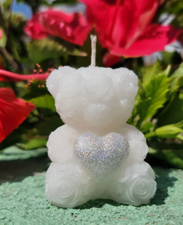 Vela Osito con corazón's foto | Singularity | Velas Aromáticas & Papelería  |  BizneCubano