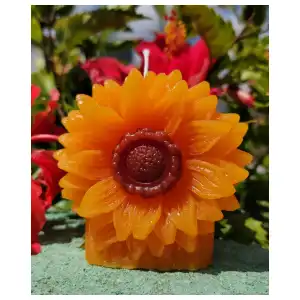Vela Escultural "Girasol Radiante" miniatura 1